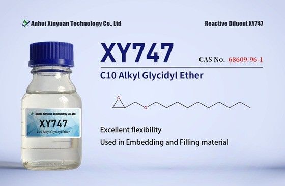 C10 ETERO ALCILE GLICIDILE XY747 CAS 68609-96-1, PAVOLI, RIPARAZIONE DEL BETONO, MATERIALE DI INFILLAMENTO, INCEDDING, MONO EPOXY FUNZIONALE, LIQUIDO TRANSPARENTE