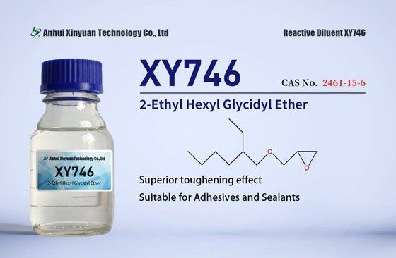 2-ETHYL HEXYL GLYCIDYL ETHERS XY746 XY746P CAS 2461-15-6, ADHESIVES, COATING 100% SOLID, LAMINATING, TOOLING, CURING AGENT ADDUCTS, CHEMICAL INTERMEDIATE FOR GRAFT POLYMERS, PAINT low VOC